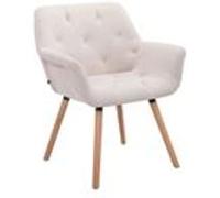 Chaise de conference CLP H. 83 cm en bois beige interieur Piètement Nature G