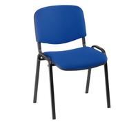 Chaise de conférence éco bleu - pieds noir
