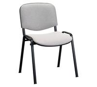 Chaise de conférence éco gris - pieds noir