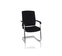 Chaise de conférence / Siège visiteur LEVIA VP Tissu noir