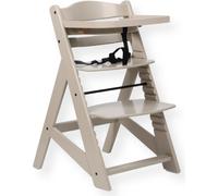 Chaise de croissance en bois Buxibo enfant - Planche à manger incluse - Chaise d'enfant réglable pour le confort et le design - Coussins inclus - 48×58×80cm - Argile Beige