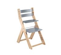 Chaise de croissance pour écoliers SANDY Naturel - Gris