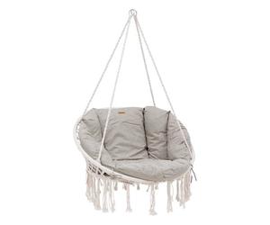 Chaise de détente suspendue ""Cordessa"" en acier traité époxy - Hespéride
