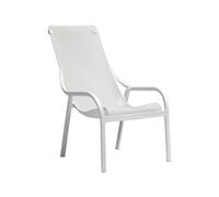 Chaise de Jardin 4 Pieds Avec Accoudoirs Nardi Net Lounge 40329.00.000 Bianco