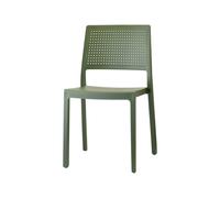 Chaise de Jardin 4 Pieds Empilable Sans Accoudoirs Scab Emi 2343 56 Vert olive