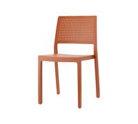 Chaise de Jardin 4 Pieds Empilable Sans Accoudoirs Scab Emi 2343 73 Terre cuite