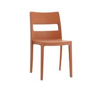 Chaise de Jardin 4 Pieds Empilable Sans Accoudoirs Scab Sai 2275 73 Terre cuite
