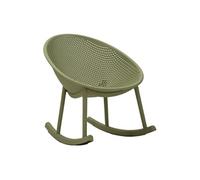 Mauro Ferretti Chaise à bascule Ibiza Vert Polypropylène 66 x 88 x 80 cm