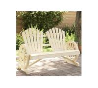 vidaXL Chaise de jardin Adirondack 2 places en bois massif de sapin