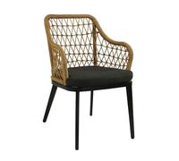 Chaise de jardin aluminium et résine tressée - Milan