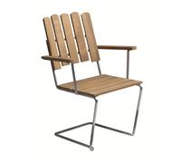 Chaise de jardin avec accoudoirs A2 teck WxHxD 62x87x57cm