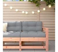 Chaise de jardin avec coussins bois massif douglas Bois G