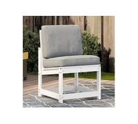vidaXL Chaise de jardin blanc 50,5x55x77 cm pin massif