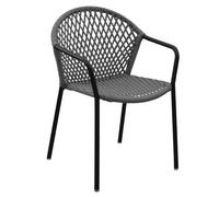 Chaise de jardin empilable aluminium et résine tressée - Capri