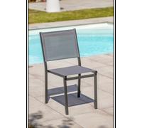 Chaise de Jardin Empilable Tolede 87cm Gris Anthracite
