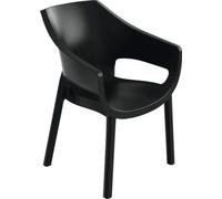 Chaise de jardin en plastique Toomax LUNA graphite