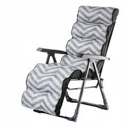 Chaise de jardin KADAX, chaise longue avec coussin épais, fauteuil de jardin ...