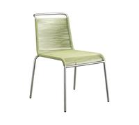 FDB Møbler Chaise M20 Teglgård Cord Chair Green mixed-stainless steel