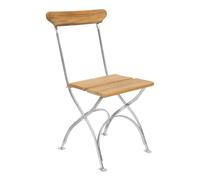 Chaise de jardin pliante Bryggeri teck WxHxD 48x86x52cm