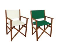 Chaise de jardin pliante en hêtre pour le jardin ou le balcon, différentes couleurs V-10-100 [vert]
