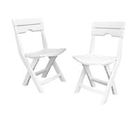 Chaise de jardin pliante en plastique blanc - SOTUFAB PLAST - Ruspina - Confortable et élégante