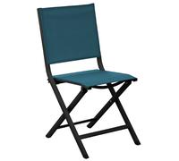 Chaise de jardin pliante Proloisirs THEMA - Bleu