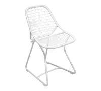 Chaise de jardin Sixties aluminium base cotton white