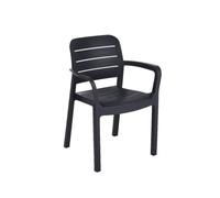 Keter Chaise de Jardin Tisara - Lot de 6 - Graphite