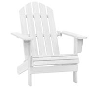Chaise de jardin vintage en bois massif avec accoudoirs