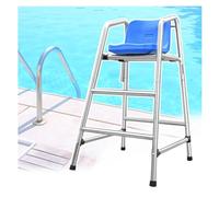 Chaise de maître-nageur résistante pour piscines avec échelle de sécurité et pare-soleil, conception robuste en acier pour une sécurité et une surveillance accrues au bord de la piscine, idé