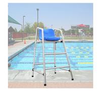 Chaise de maître-nageur robuste en acier inoxydable - Siège extérieur durable pour piscines et parcs aquatiques, résistant aux intempéries, conception stable, idéal pour les maîtres-nageurs,