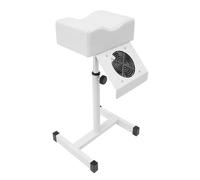 Chaise de pédicure avec aspirateur intégré, chaise à ongles réglable en hauteur, repose-pieds en métal et PVC, coussin de massage ergonomique, base stable en forme de H, idéale pour salon de beauté