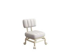 Chaise de Pédicure Réglable avec Roulettes Pivotantes Repose-Pieds pour Salon Maison Barbier