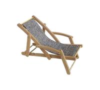 Chaise de plage miniature : petit siège en bois pour exposition, mini fauteuil, modèle de bureau | Convient pour la décoration d'étagères, la configuration de la maison de , l'affichage