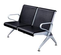 Chaise de réception - Banc 2 places durable avec accoudoirs et dossiers pour salle d'attente, aéroport, hôpital, salon et hall d'entrée - Design confortable