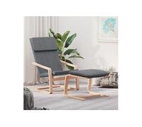 Chaise de relaxation VidaXL - Gris foncé