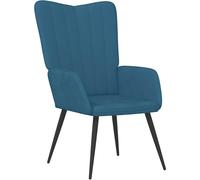 Chaise de relaxation Bleu Velours