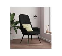 vidaXL Chaise de Relaxation Chaise de Salon Siège de Salon Fauteuil de Relaxation Meuble de Salle de Séjour Intérieur Noir Velours 341200 Noir G