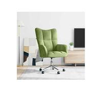 vidaXL Chaise de Relaxation Fauteuil de Détente Siège de Relaxation Chaise de Détente Salon Salle de Séjour Intérieur Vert Clair Velours