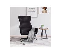 vidaXL Chaise de Relaxation Fauteuil de Relaxation Chaise de Salon Siège de Salon Meuble de Salle de Séjour Intérieur Noir Similicuir Noir G