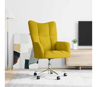vidaXL Chaise de relaxation Jaune moutarde Velours