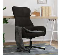 Vidaxl Chaise De Relaxation Noir Velours Noir