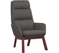 Chaise de relaxation Gris foncé Tissu