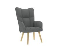 vidaXL Chaise de relaxation Gris foncé Tissu, chaise, fauteuil relax, fauteuil relax en tissu, chaise de salon, chaise en 4016768