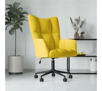 vidaXL Chaise de relaxation Jaune moutarde Velours