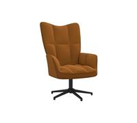 vidaXL Chaise de relaxation Marron Velours