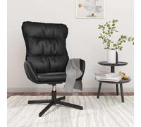 Fauteuil relax similicuir noir