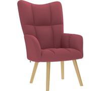 Chaise de relaxation Rouge bordeaux Tissu