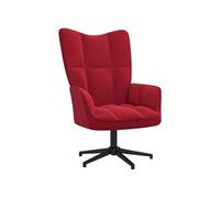 vidaXL Chaise de relaxation Rouge bordeaux Velours Rouge G