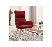 Chaise de Relaxation Siège de Salon Meuble de Salle de Séjour Chaise de Salon Fauteuil de Relaxation Intérieur Rouge Bordeaux Velours